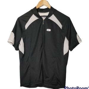 Louis Garneau Oreo 1/4 Zip Short Sleeve Bottle Pocket Reflect Cycling Jersey XXL